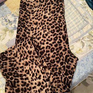 Leopard Leggings Size Plus EUC